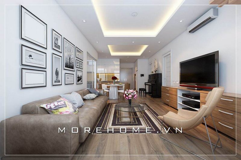 Gợi ý 12 Thiết kế phòng khách căn hộ hiện đại